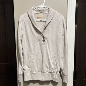 Banana Republic Light cream Ribbed sweater